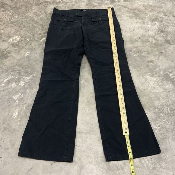 Polo Jeans Co. Ralph Lauren Women's Blue Canvas Pant Front Button Pocket Size 10 - Picture 2 of 9